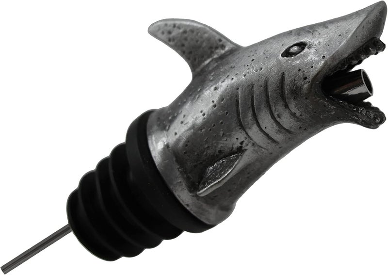 Happy Hour Shark Head Wine Pourer - Stopper, Aerator, and Perfect Pourer - Image 1